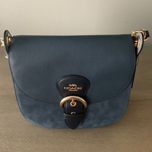 Brand New Leather and Suede Coach Purse
